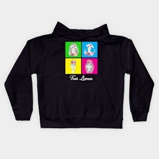 Four Llamas Kids Hoodie